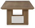 Serene Bay - Dark Brown - Rectangular Cocktail Table