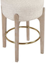 Torino - Backless Counter Stool With Brushed Natural Base (Set of 2)