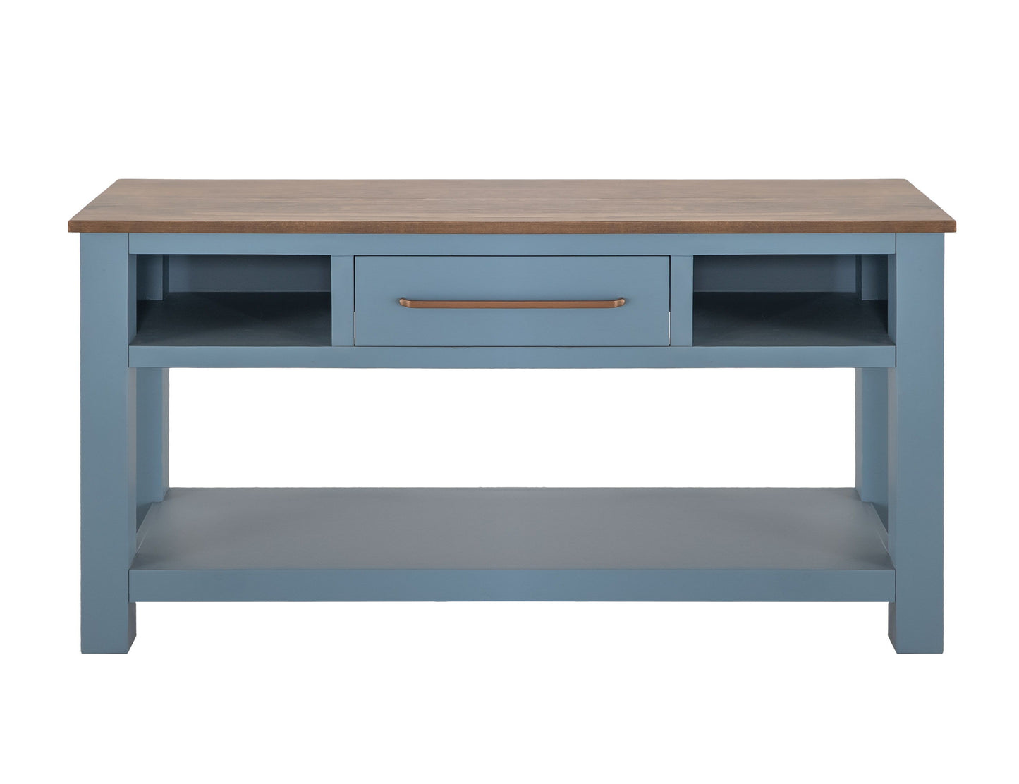 Alban - Sofa Table - Blue / Brown