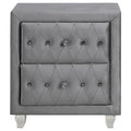 Deanna - Upholstered 2-Drawer Nightstand