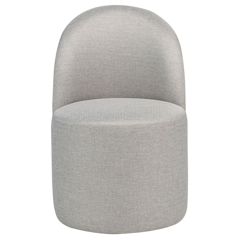 Aubrey Upholstered Barrel Dining Side Chair Beige (Set of 2)