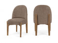 Torino - Upholstered Dining Chair With Brushed Brown Base (Set of 2)