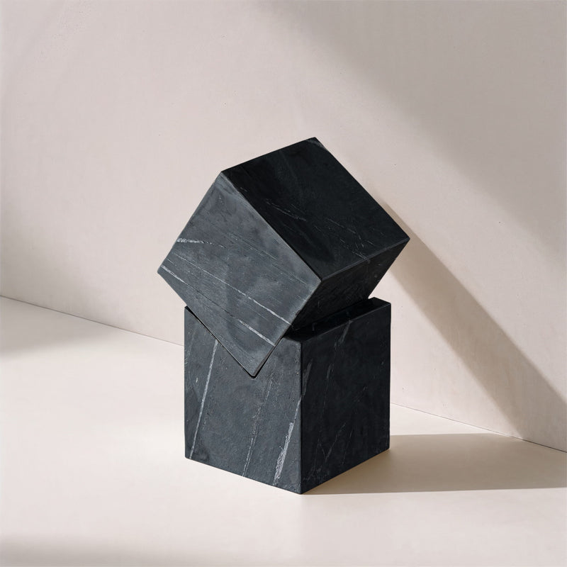 Quad - Marble Decorative Cube