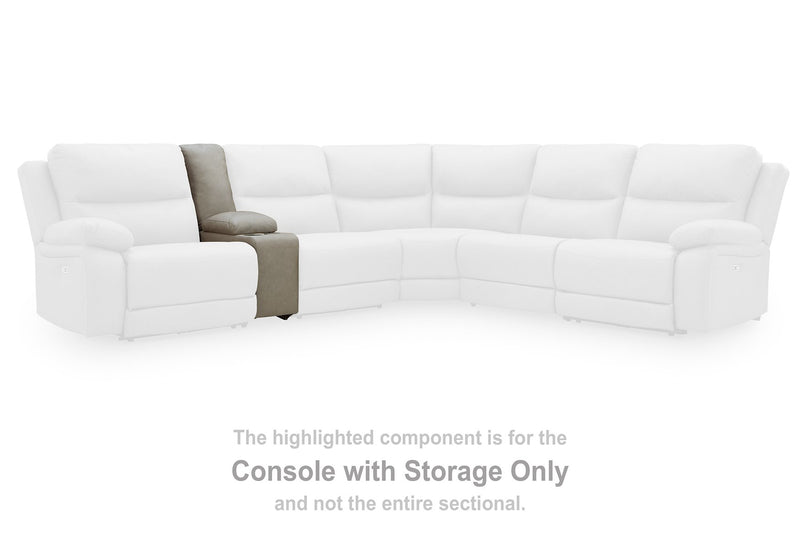 Narwhal Place Reclining Sectional with Storage Console