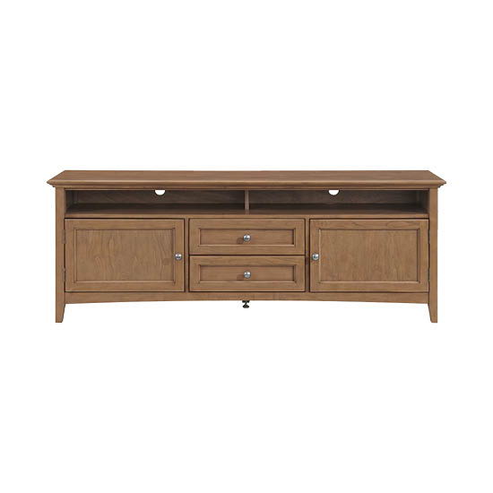 McKenzie - 74'' W Sound Bar Media Console - Pecan