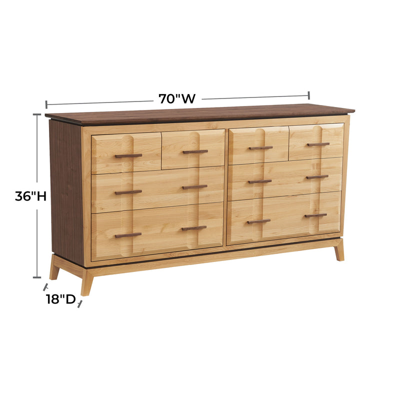 Addison - 70" W Low Dresser - Natural