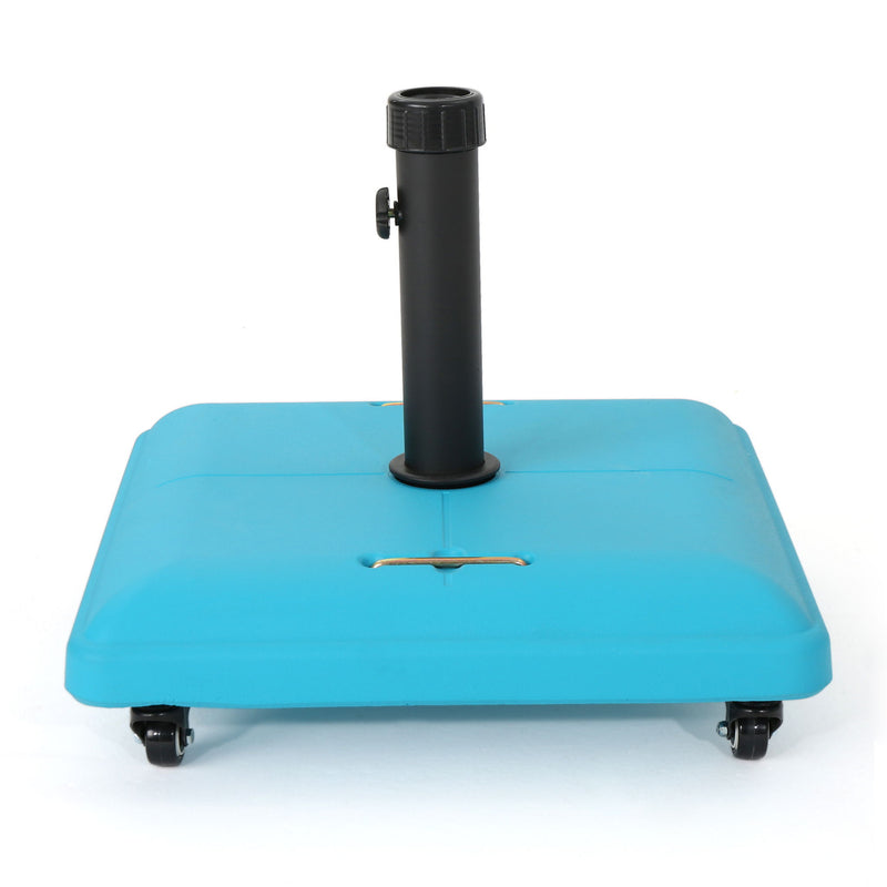 Wheelie - Stylish Square Umbrella Base With Stainless Steel Pole Handle