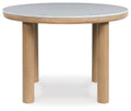 Sawdyn - Light Brown - Round Dining Room Table