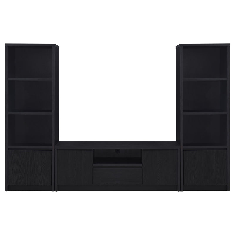 Winfield 3-piece Entertainment Center 60-inch TV Stand Black