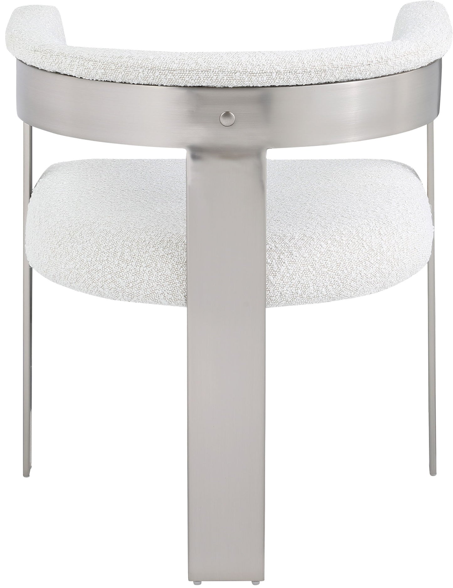 Romeo - Boucle Dining Chair With Silver Base (Set of 2)
