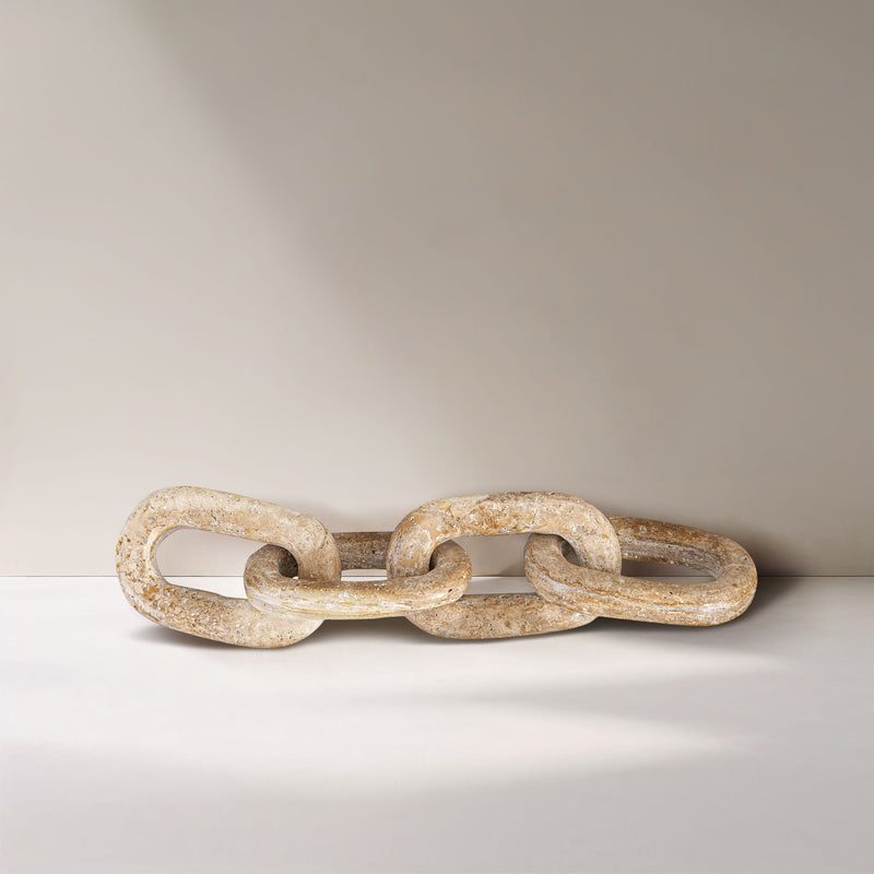 Lynx - Travertine Decorative Chain Links - Natural