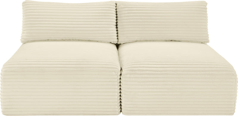 Shaggy - 2 Seat Modular Armless Sofa