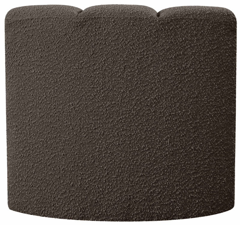 Arc - Boucle Fabric Curved Corner Chair