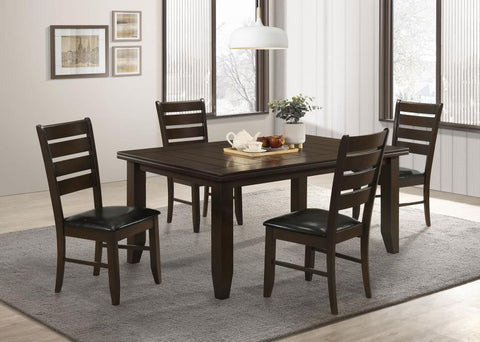 Dark Brown / 5 Pc. Table, 4 Chairs