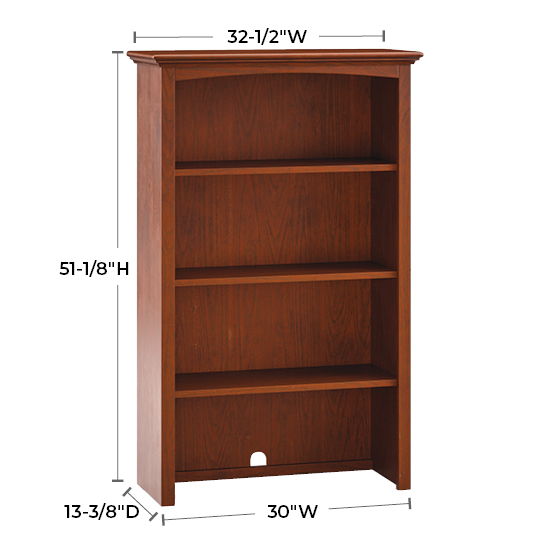 McKenzie - 32.5" W Hutch - Glazed Antique Cherry