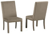 Chrestner - Dining UPH Side Chair (Set of 2) - Gray / Brown
