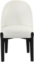 Torino - Upholstered Dining Chair With Brushed Black Base (Set of 2)