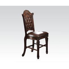 Vendome - Counter Height Chair (Set of 2) - Synthetic Leather & Cherry