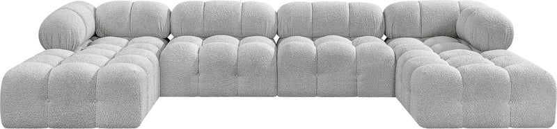 Ames - 6 Piece Fabric Modular U-Shaped Sectional