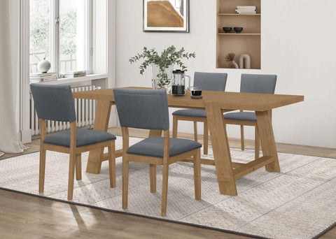 Light Brown / 5 Pc. Table, 4 Chairs