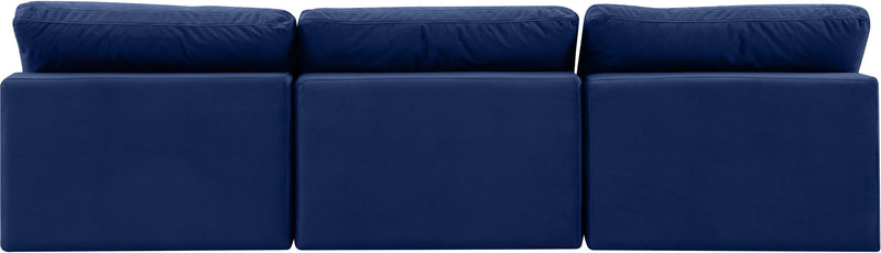 Comfy - Velvet Modular Armless Sofa 3 Seats