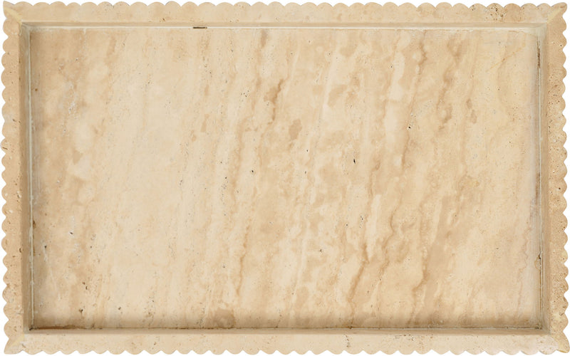 Hannah - Travertine Tray - Beige