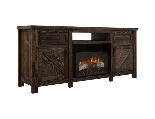 Dutton - TV Stand For Electric Fireplace - Rookwood Brown