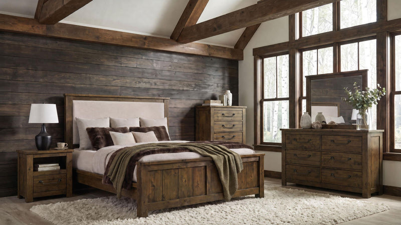 Doherty 5-piece Queen Bedroom Set Rustic Brown