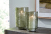 Clarkton - Candle Holder Set (Set of 2) - Green