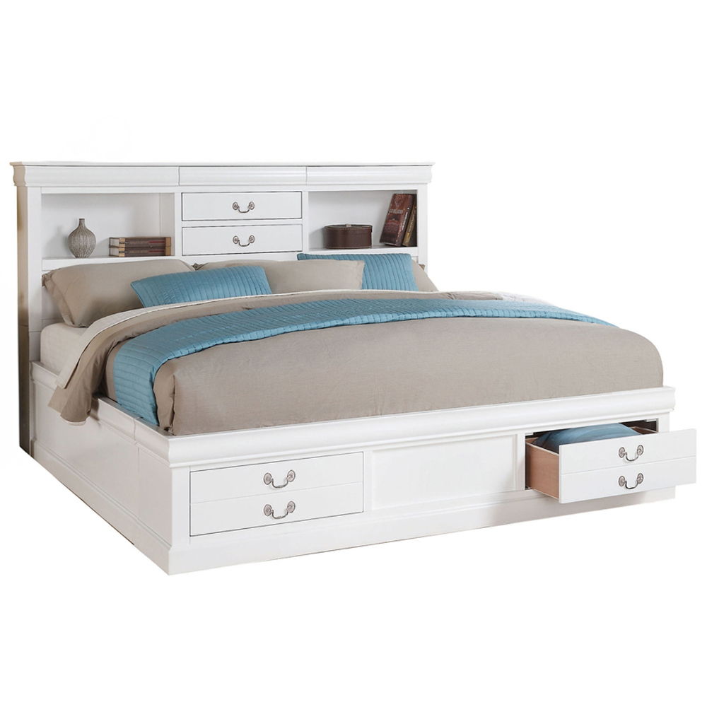 Louis Philippe III - Bed w/Storage