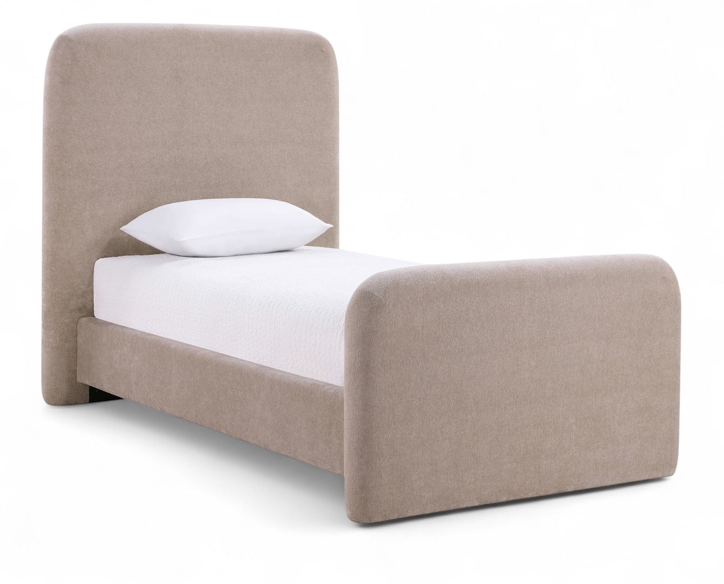 Fira - Chenille Fabric Upholstered Bed