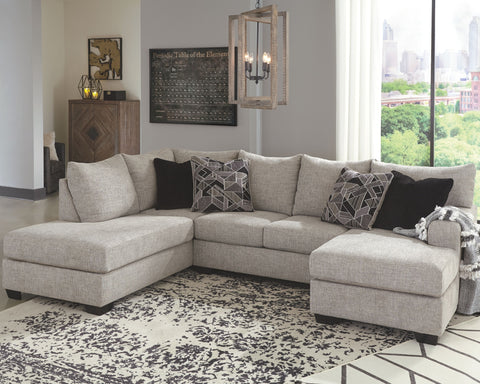 Dark Gray / 2-Piece Sectional with Left-Arm Facing Chaise