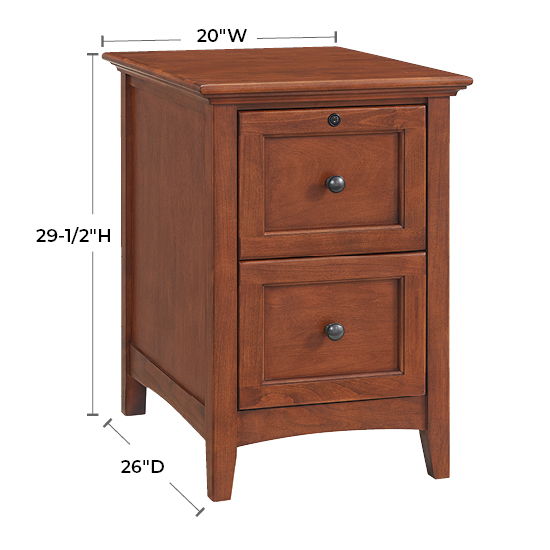 McKenzie - File Cabinet - Glazed Antique Cherry