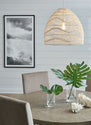 Coenbell - Beige - Rattan Pendant Light