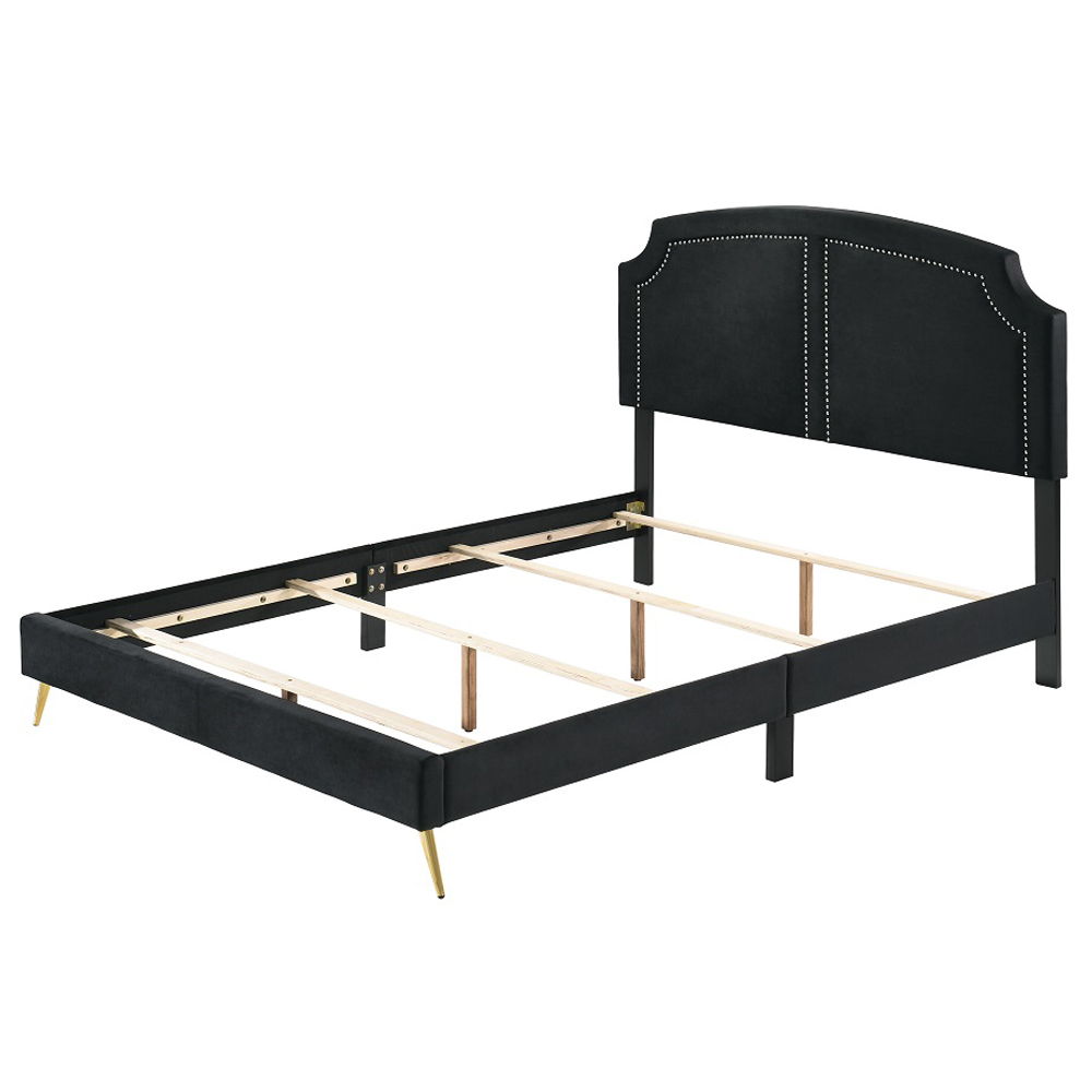 Zeena - Full Bed - Black Velvet