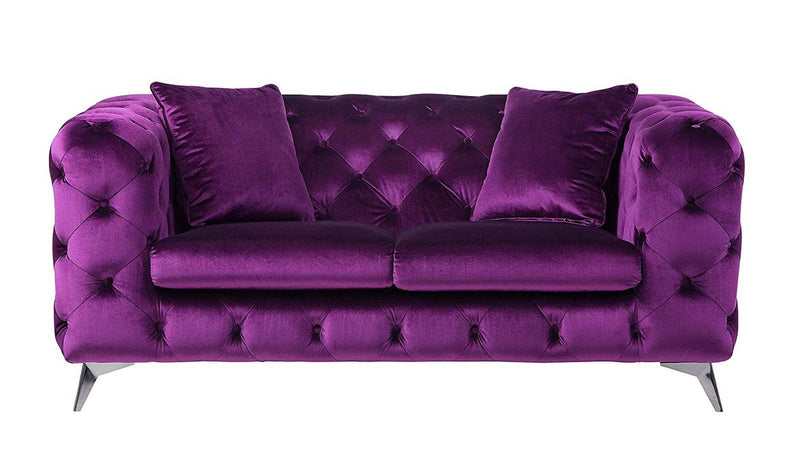 Acme Furniture Atronia Loveseat in Purple 54906