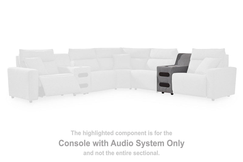 Modmax Reclining Sectional with Audio Consoles