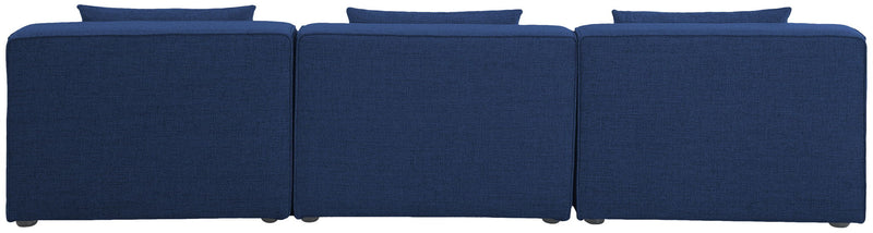 Cube - Linen Modular 3 Seat Armless Sofa