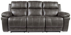 Erlangen - Dark Gray - PWR REC Sofa with ADJ Headrest