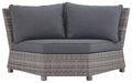 Salem Beach - Dark Gray - 5 Pc. - Sectional Lounge Set