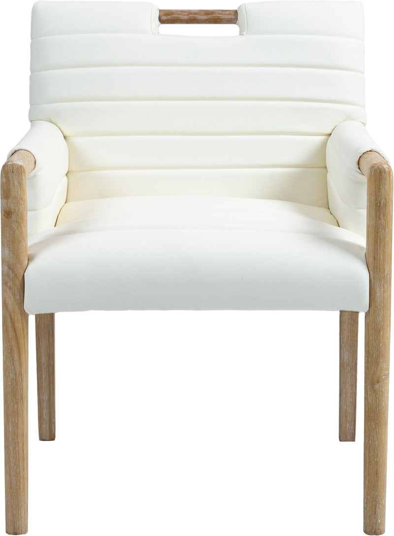 Aimee - Dining Arm Chair - Light Brown Legs