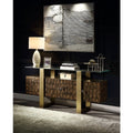 Mabyn - Console Cabinet - Brass & Antique Brown