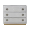 Anpu - Console Cabinet - Silver Faux Crocodile Skin