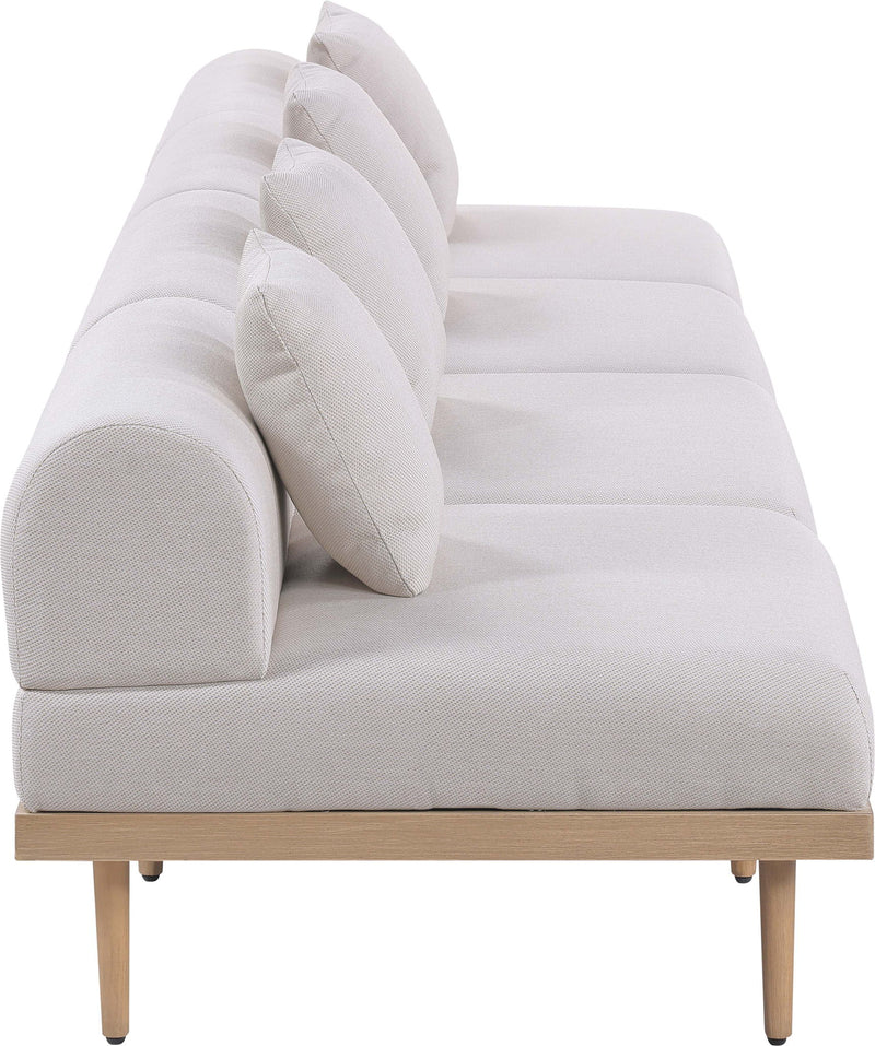 Laguna - 4 Piece 142" Upholstered Outdoor Patio Modular Armless Sofa