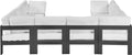 Nizuc - Outdoor Patio Modular Sectional 8 Piece - White