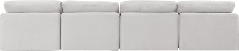 Indulge - Velvet 4 Seat Modular Armless Sofa