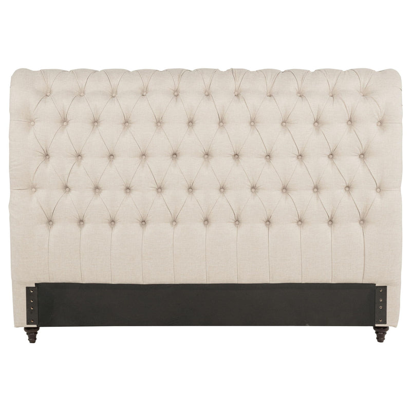 Devon 57-inch Upholstered Eastern King Headboard Beige