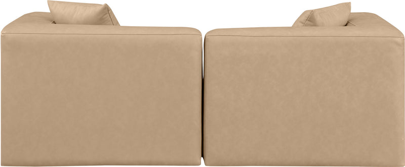 Cube - Modular 2 Piece Sofa - Tan