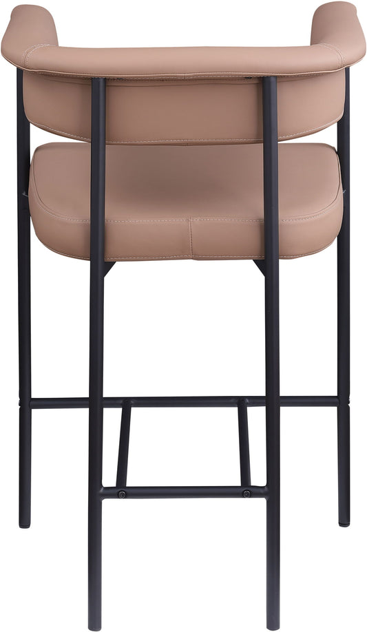 Malin - Faux Leather Counter Stool (Set of 2) - Tan