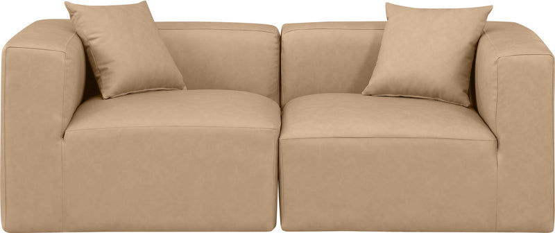 Cube - Modular 2 Piece Sofa - Tan